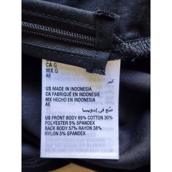 TOP/BLOUSE-INC-INTERNATIONAL CONCEPTS-Black-Sleeveless-Ruffle-Size LARGE - Picture 7 of 14